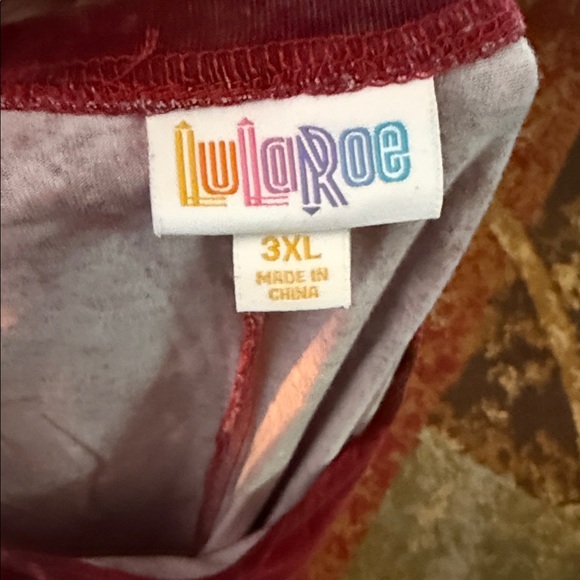 LuLaRoe 3XL Burgundy Top - Picture 1 of 3